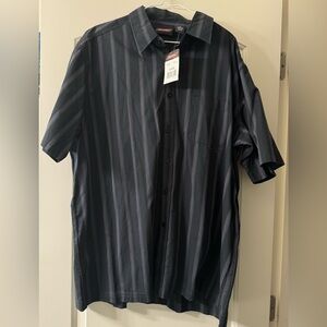 Dickies Men's Striped Button Down Shirt